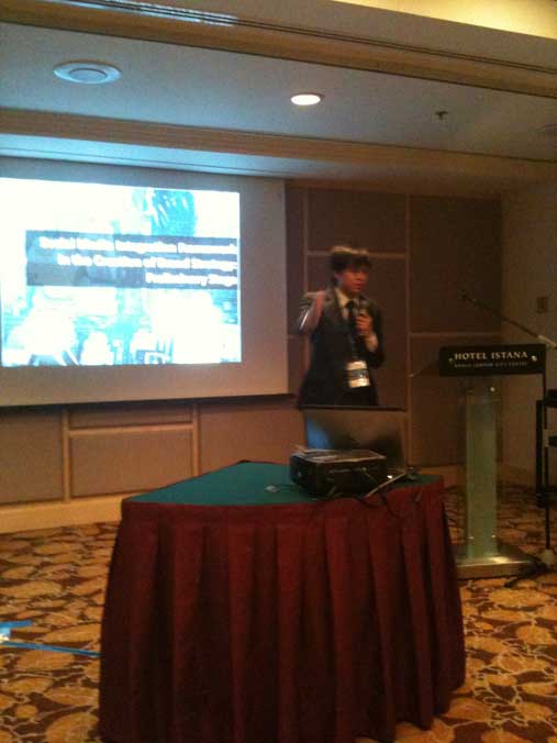 Presenting the social media integration framework at the global communications conference